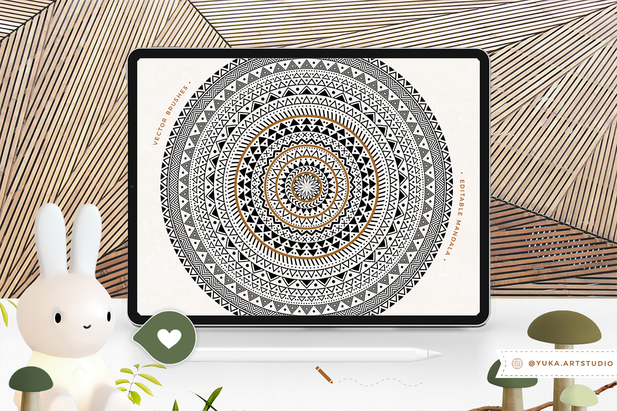 Mandala Creator I Geometric, a Brush Add-On by Yuka Baby (Photo 3 of 10)
