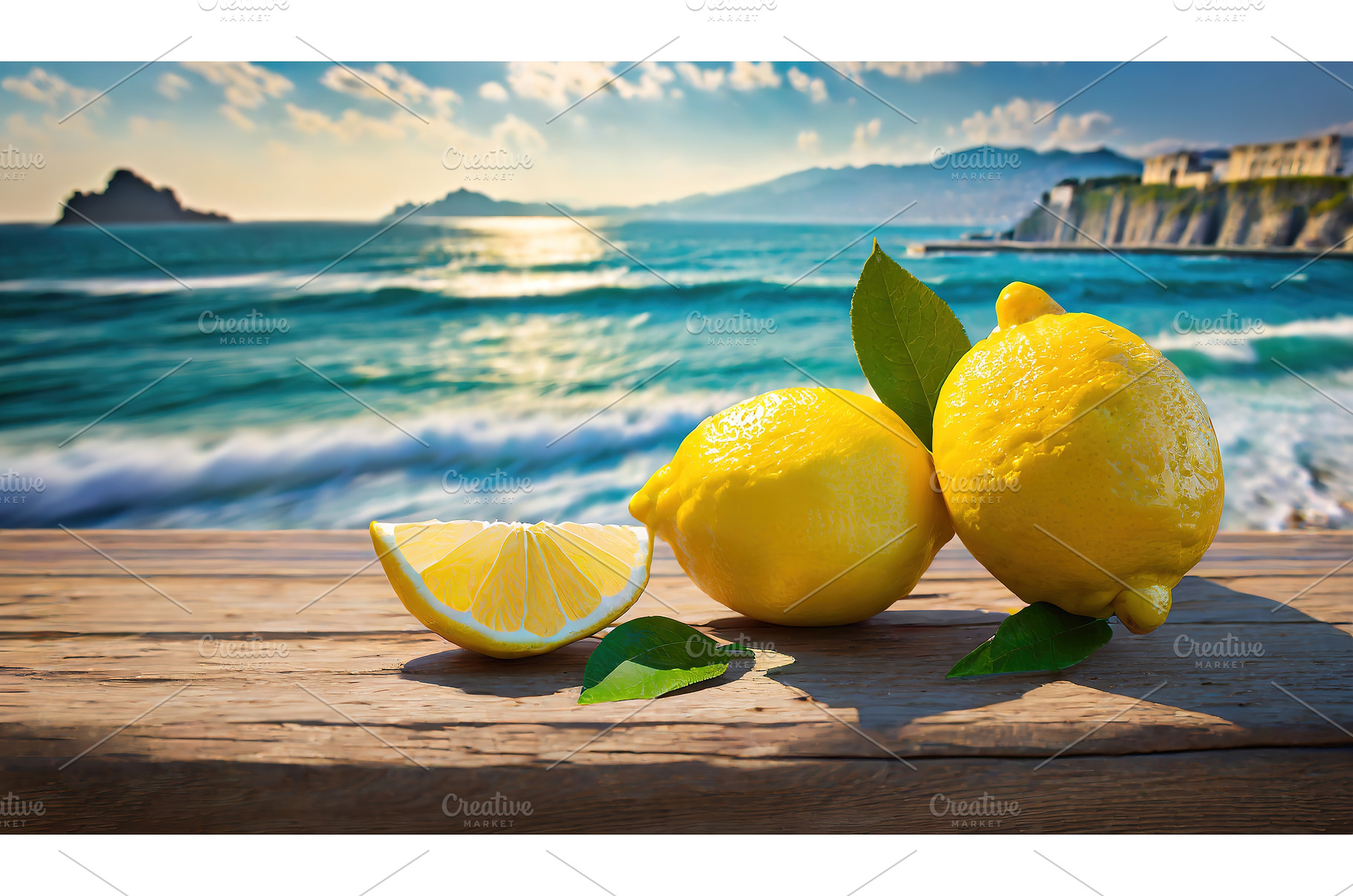 Fresh lemons by a Mediterranean, a Food & Drink Photo by Igor Tichonow