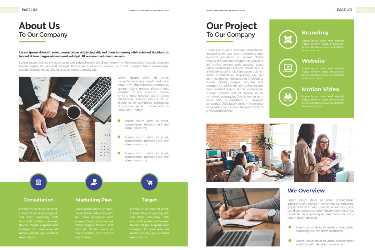 Business Management Brochure, a Brochure Template by inspirasign