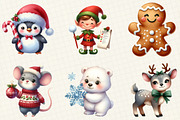 Watercolor Characters Clipart, an Illustration by DreamCafeArt (Thumbnail 5 of 7)