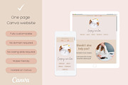 Nordic one-page website template, a Landing Page Template by Valley Media Templates (Thumbnail 1 of 4)