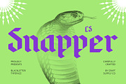 CS Snapper – Blackletter Font, a Blackletter Font by Craft Supply Co. (Thumbnail 1 of 8)