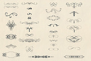 Bundle of vector vintage flourishes, an Object Graphic by FleurArt (Thumbnail 13 of 19)
