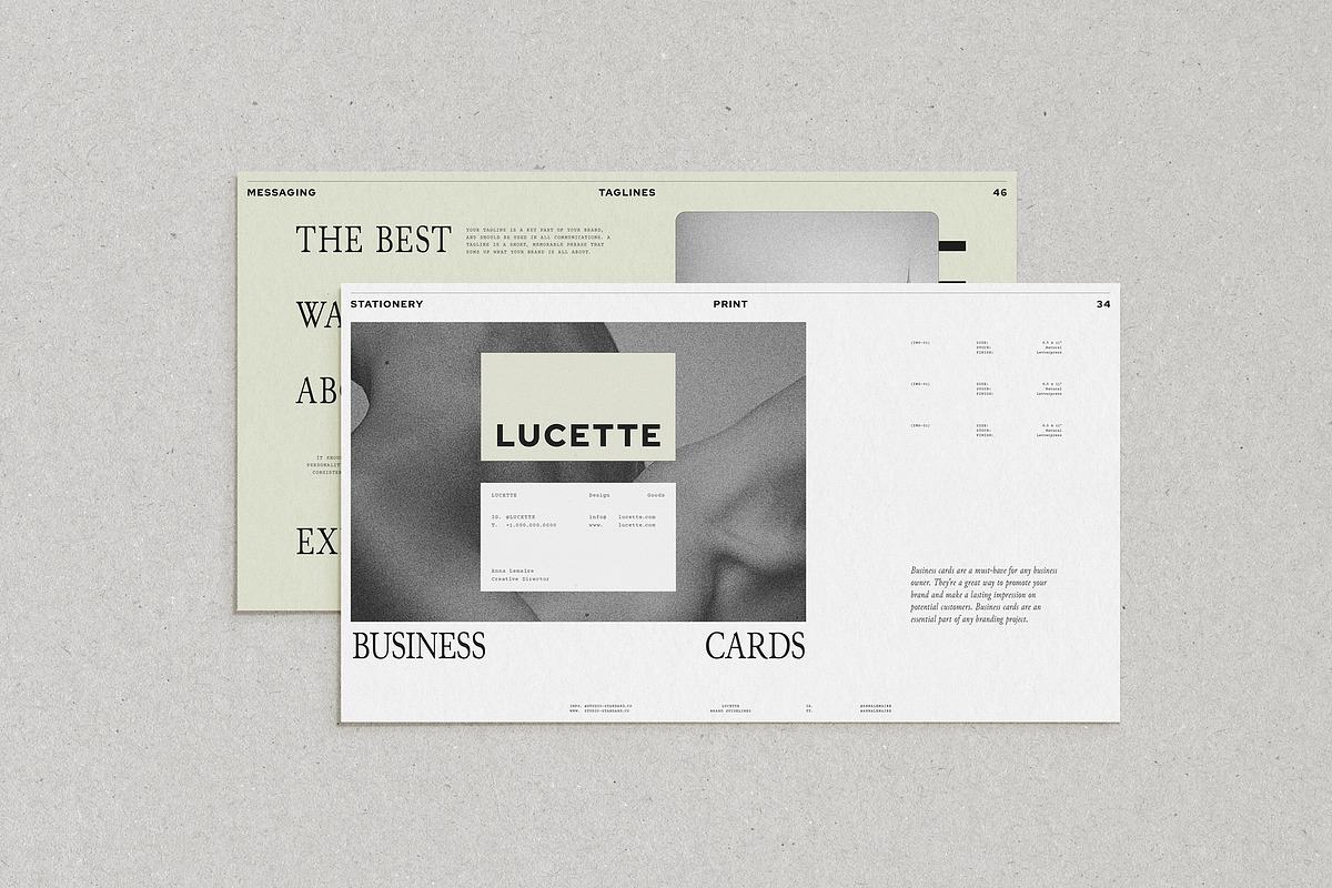 Lucette | Brand Guidelines, a Presentation Template by Studio Standard (Photo 11 of 12)