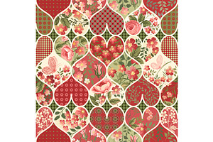 Patchwork Patterns With Hearts