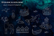 Scandinavian collection. PNG+JPEG, a Decorative Illustration by Scarlet Heath Art (Thumbnail 3 of 14)