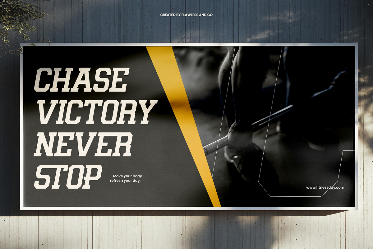 Reztor - Modern Sport Display Font, a Sans Serif Font by Flawless And Co (Photo 4 of 10)
