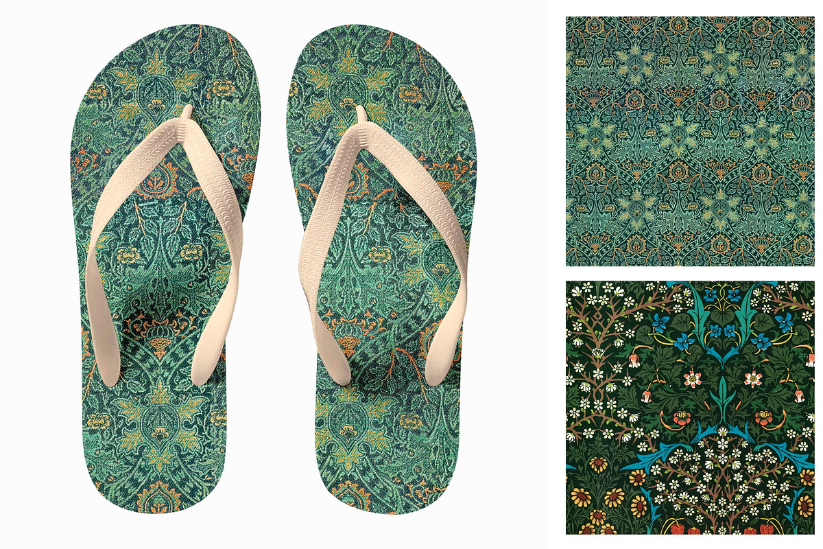 William Morris Seamless Patterns 4, a Pattern Graphic by ARTOZEN DIGITAL (Photo 4 of 10)