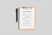 Menu Mockups, an Advertising Mockup by AnasStudio (Thumbnail 2 of 7)