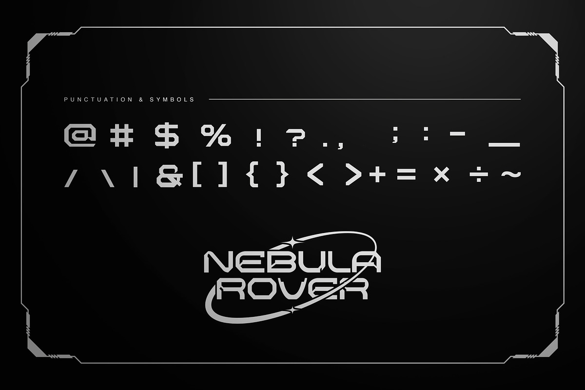 NEBULA ROVER - Futuristic Sci-Fi, a Blackletter Font by Brainwave (Photo 5 of 8)