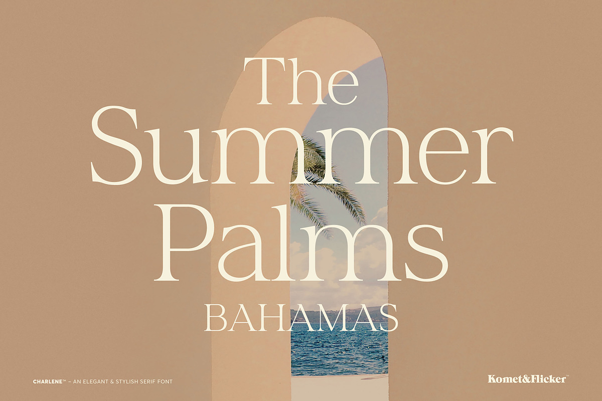 Charlene - An Elegant & Stylish Font, a Serif Font by Komet & Flicker (Photo 7 of 16)