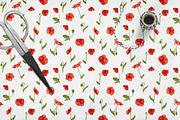 Wildflowers, stripes, checks bandle, a Pattern Graphic by Oksana Dovhopol Art (Thumbnail 15 of 23)