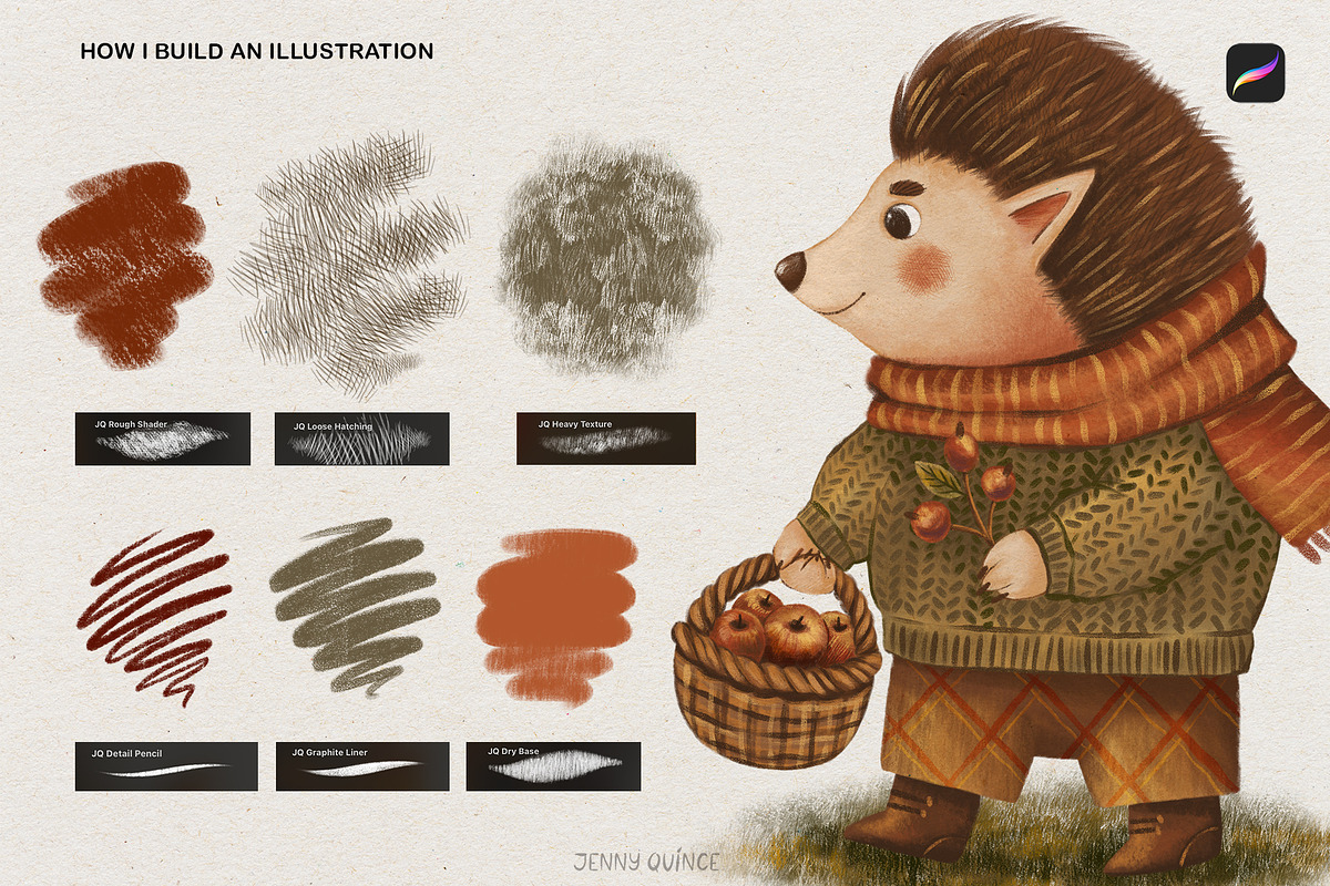 Procreate Brushes - Graphic Studio, a Brush Add-On by Jenny Quince (Photo 11 of 14)