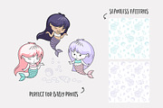 Mermaid Babies Illustrations, an Illustration by Teneresa (Thumbnail 3 of 3)