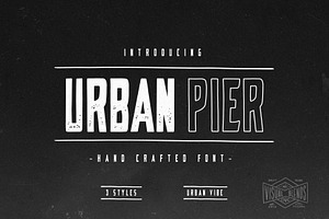 Urban Pier- Handcrafted Display Font