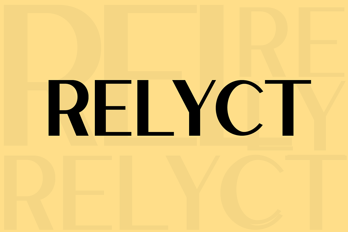 Relyct font family, a Sans Serif Font by vlad.berla (Photo 1 of 7)