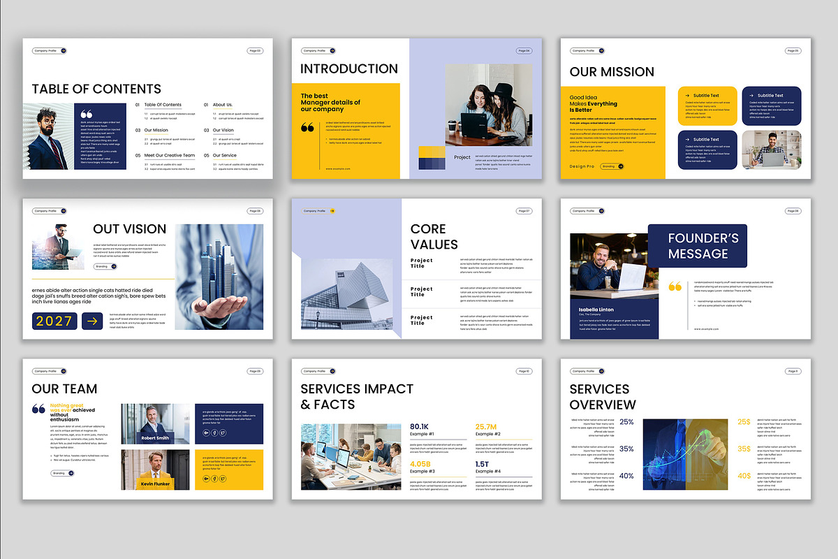 Business Company Profile Template, a Presentation Template by Pradaxa (Photo 3 of 6)
