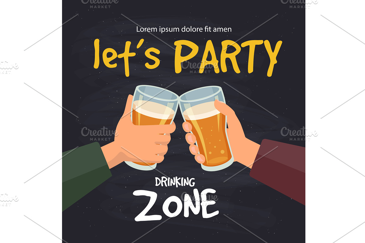 Brewery placard. alcohol party, a Food Illustration by Onyx