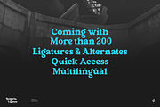 Bulgaria Ligatura, a Sans Serif Font by Aluyeah Studio (Thumbnail 4 of 15)