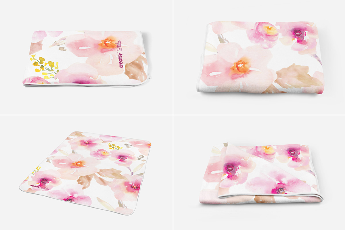 Fleece Blanket Round Corners Mockup, a Product Mockup by creatsy4 (Photo 4 of 9)