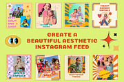 GROOVY RETRO  / Social Media Pack, a Social Media Template by TatianaBannikova (Thumbnail 7 of 7)