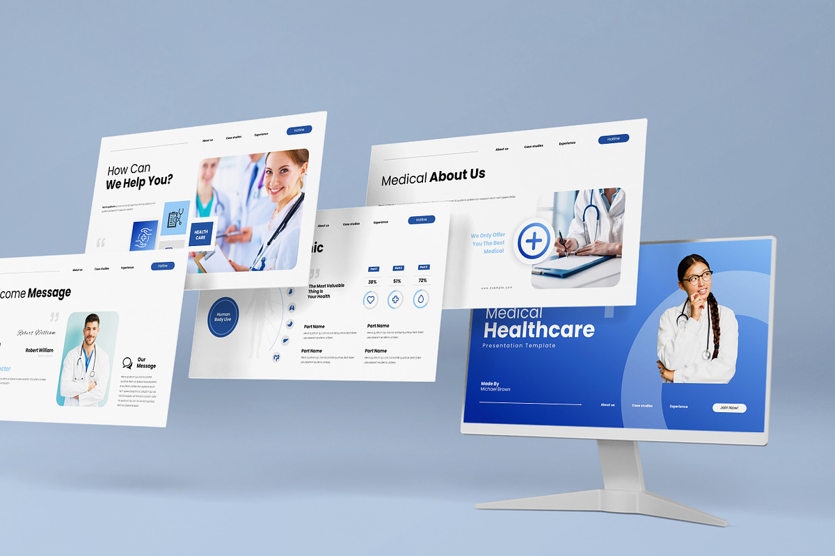 Medical Healthcare Template ( PPTX ), a Presentation Template by TemplateFolio-Shop (Photo 2 of 7)