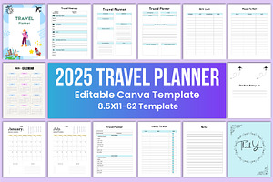 2025 Travel Planner Canva