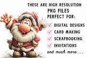 Christmas Pink vintage Santa Clipart, an Illustration by Libby Wishes (Thumbnail 5 of 7)