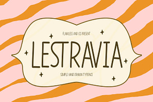 Lestravia - Simple Hand Drawn Font