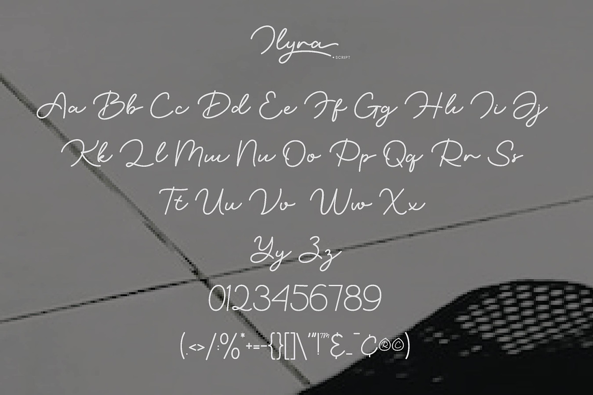Ilyra - Modern Calligraphy Script Fo, a Script Font by Flawless And Co (Photo 9 of 10)