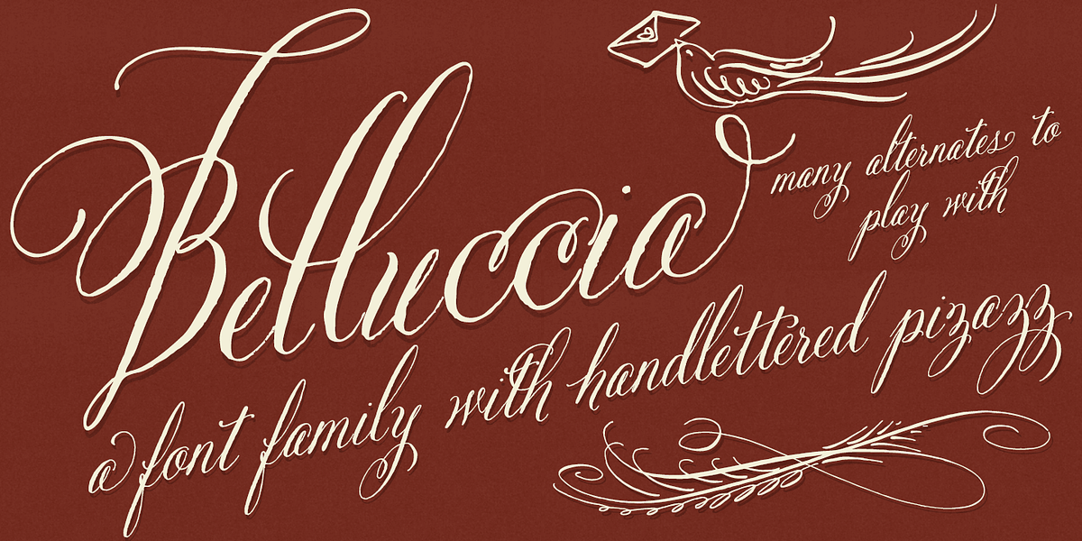Belluccia, a Script Font by Correspondence Ink (Photo 1 of 12)