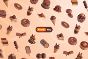 Chocolate Day 3D Icons, a Food & Drink 3D Model by Rakata Studio (Thumbnail 6 of 7)