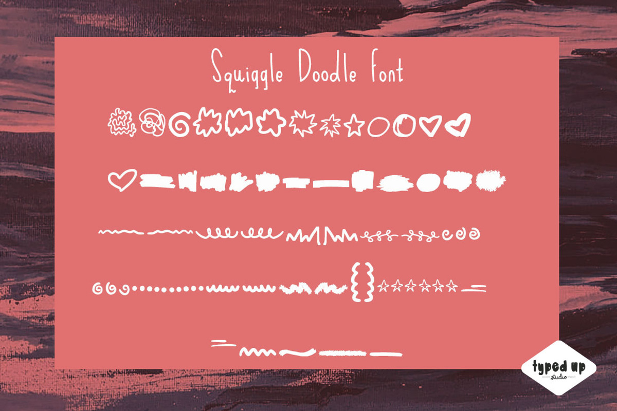 Squiggle | Handwritten Font, a Sans Serif Font by Typed Up Studio (Photo 6 of 9)
