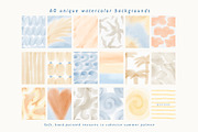 Soft Coast Watercolor Backgrounds, a Background Graphic by Eva Gentle (Thumbnail 9 of 10)
