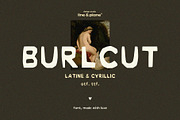 Burlcut Font - Latine & Cyrillic, a Handwritten Font by line & plane (Thumbnail 1 of 13)