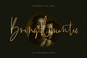 Bring Romantic - Handwritten Font, a Handwritten Font by Letterhend Studio (Thumbnail 1 of 10)