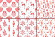 Coquette Christmas Clipart Patterns, a Seasonal Illustration by Bielousova Art (Thumbnail 4 of 8)