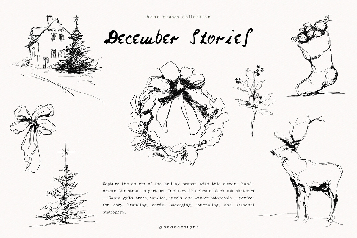December Stories, a Seasonal Illustration by PeDe Designs (Photo 10 of 13)