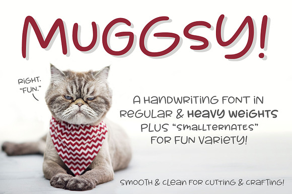 Muggsy: a short stout fun font! preview 8
