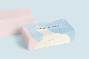 Rectangle Tissue Box Mockup