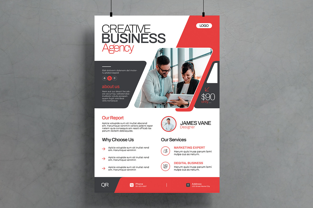 Creative Business Agency Flyer, a Flyer Template by MightyDesign (Photo 1 of 6)