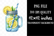 Yellow & Blue Lemon Sublimation, an Illustration by Designking (Thumbnail 4 of 4)