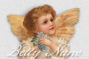 angel, clip art, a Decorative Illustration by Betty Nane (Thumbnail 1 of 2)