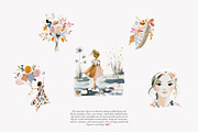 watercolor autumn clipart collection, a Decorative Illustration by Patishop Art (Thumbnail 3 of 8)