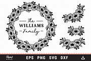 Sunflower wreath border & corner SVG, an Object Graphic by ClipartMuchLove (Thumbnail 1 of 8)