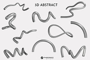 Chrome Y2K Abstract 3D Objects, an Object Graphic by Youandigraphics (Thumbnail 13 of 15)
