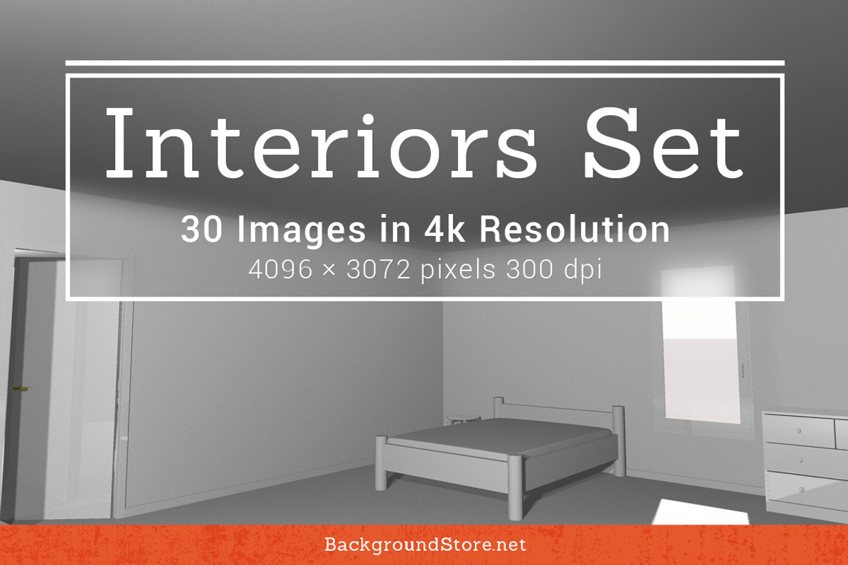 White Interiors Backgrounds Set, an Object Graphic by Backgrounds Store (Photo 1 of 4)