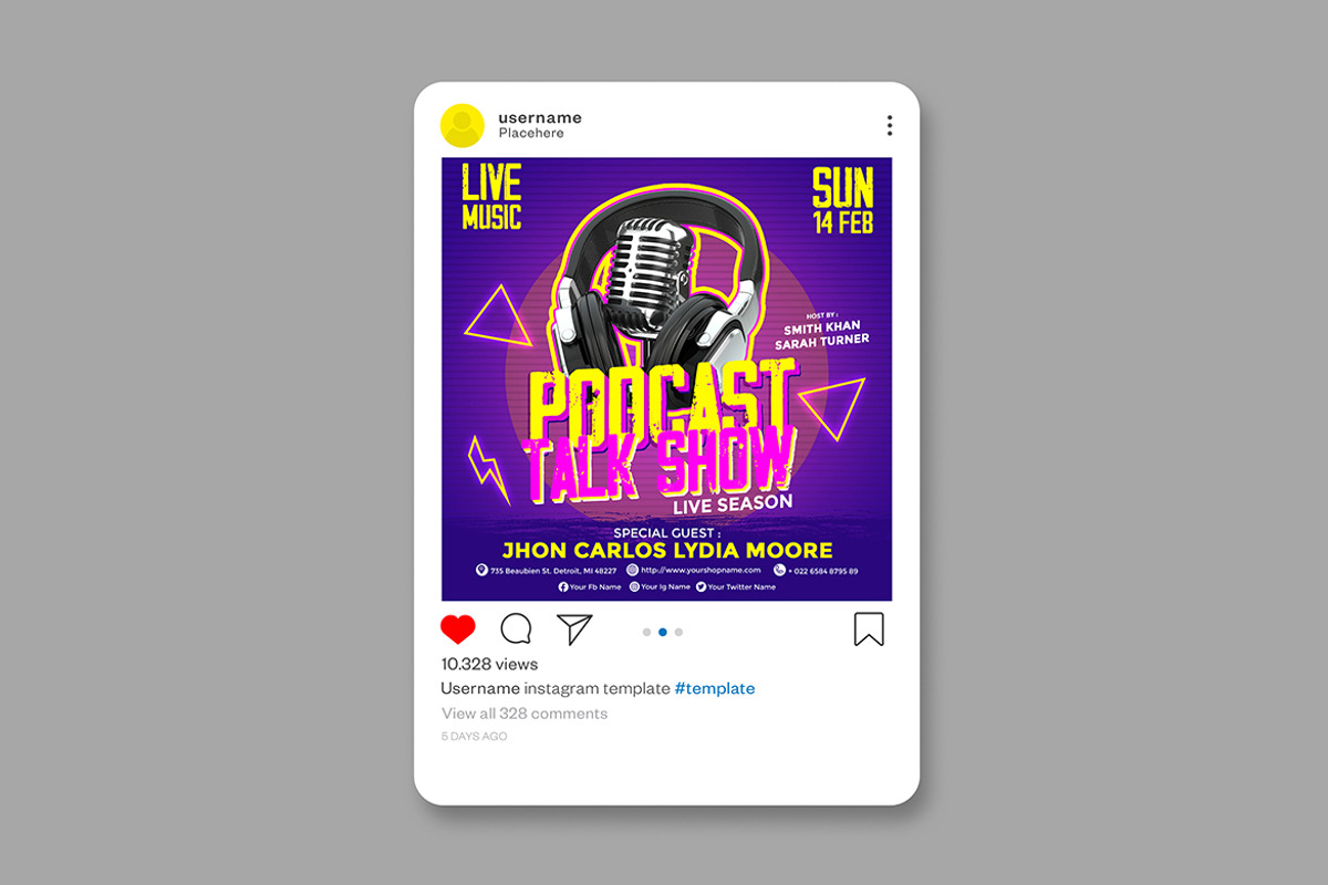 Podcast, a Flyer Template by imadeDesign (Photo 2 of 3)