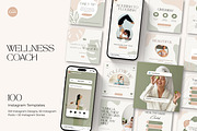 Wellness Coach Instagram Templates, a Social Media Template by nwdigitalstore (Thumbnail 1 of 10)