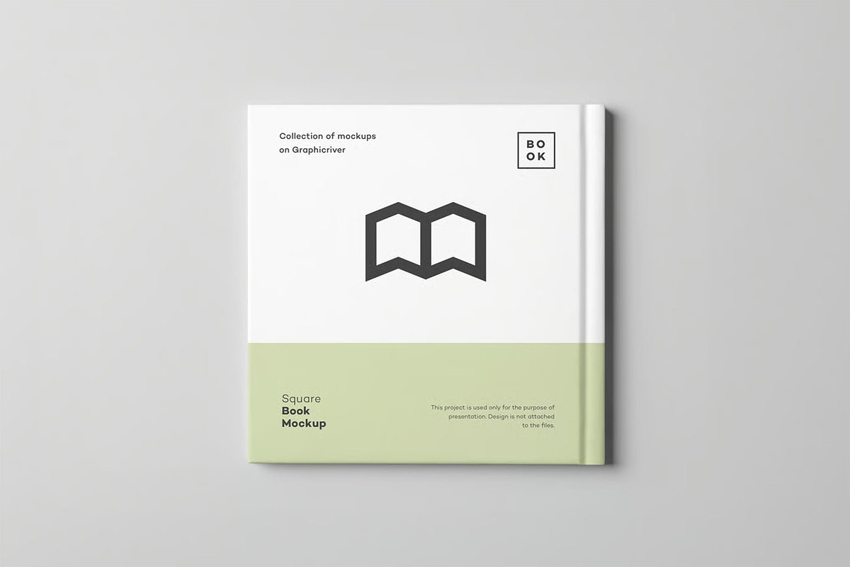 Square Book Mock up, a Books & Magazine Mockup by zippypixelstudio (Photo 6 of 16)